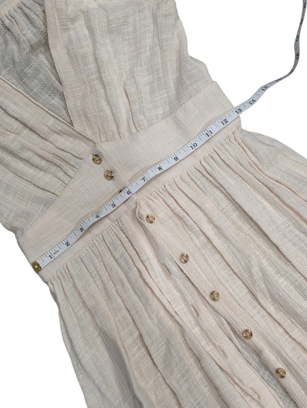 Free People Love Of My Life Midi Dress - Ivory Cotton XS - Picture 5 of 12